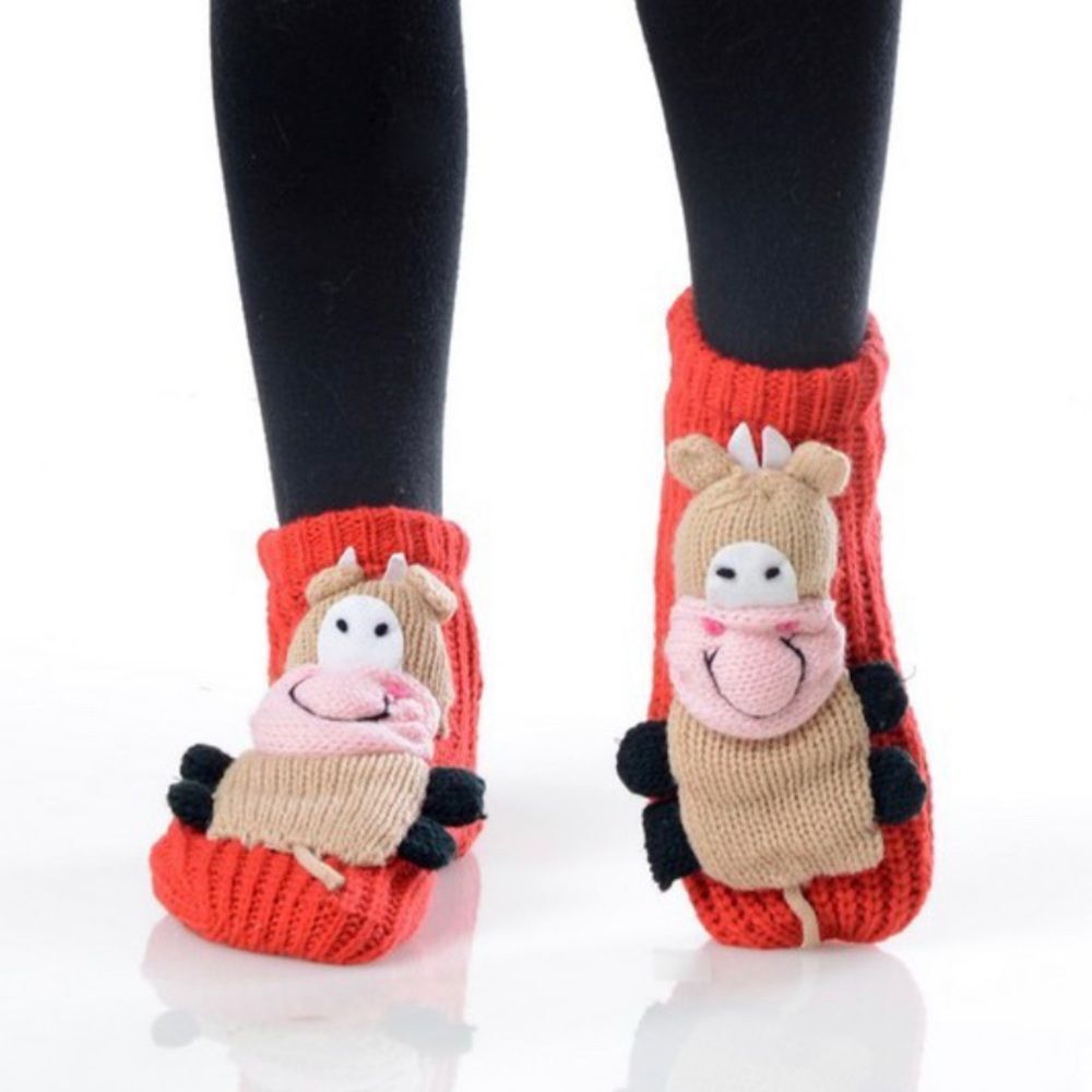 Kids 3D Animal Slipper Sock With Grip - Picture 7 of 8